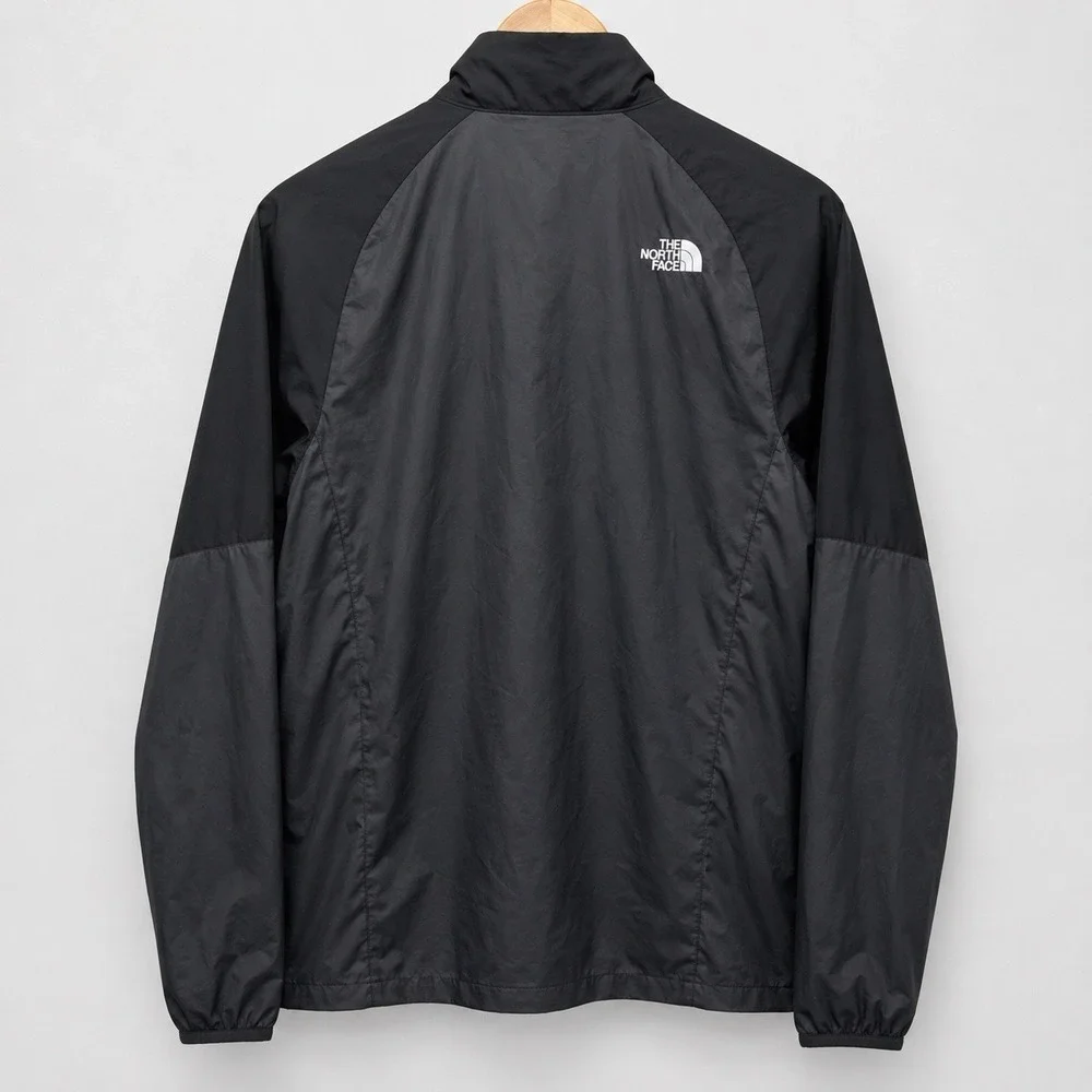The North Face Men's Black Lightweight Full Zip Windbreaker Jacket Size Small